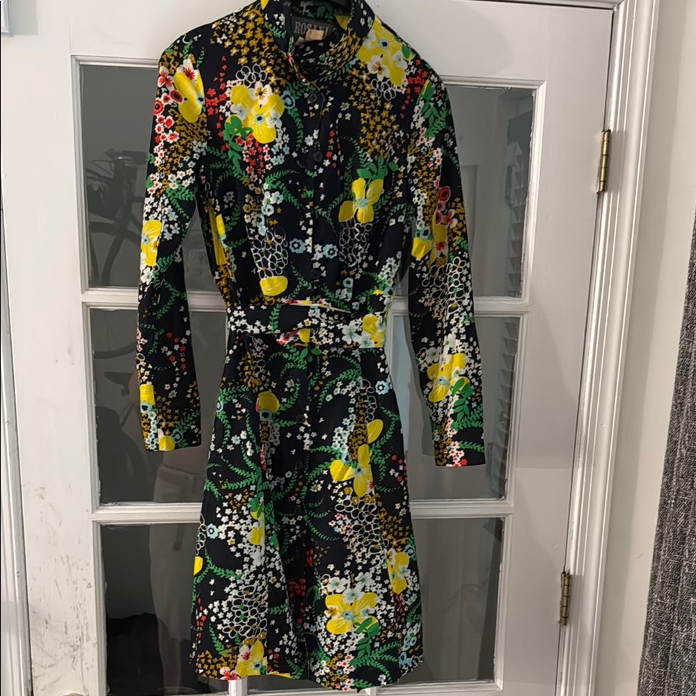Floral Black Dress